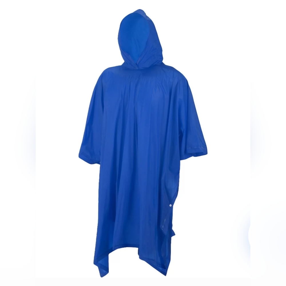 Poncho Emergency Rain Jacket Pullover- Adult ( Blue)